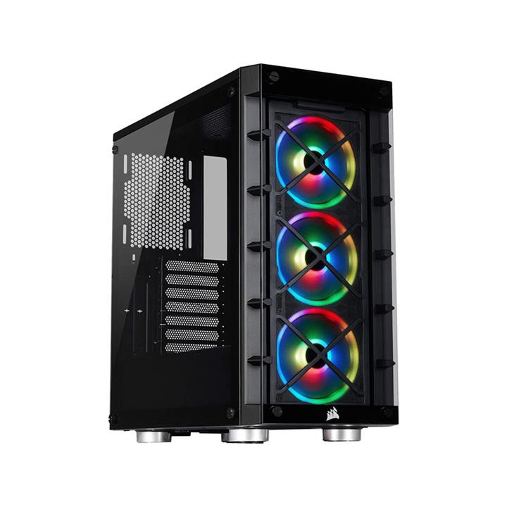 کیس کورسیر مدل iCUE 465X RGB Black Corsair  iCUE 465X RGB Mid Tower Smart Case